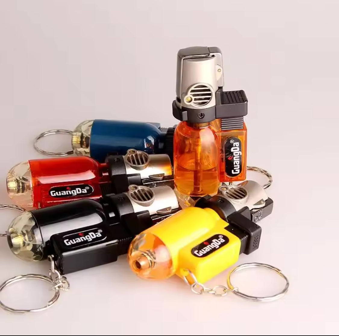 Mini Keychain Windproof Lighter, Portable Butane Gas Lighter, Outdoor Survival Cigarette Accessories Mini Keychain Windproof Lighter, Portable Butane Gas Lighter, Outdoor Survival Cigarette Accessories